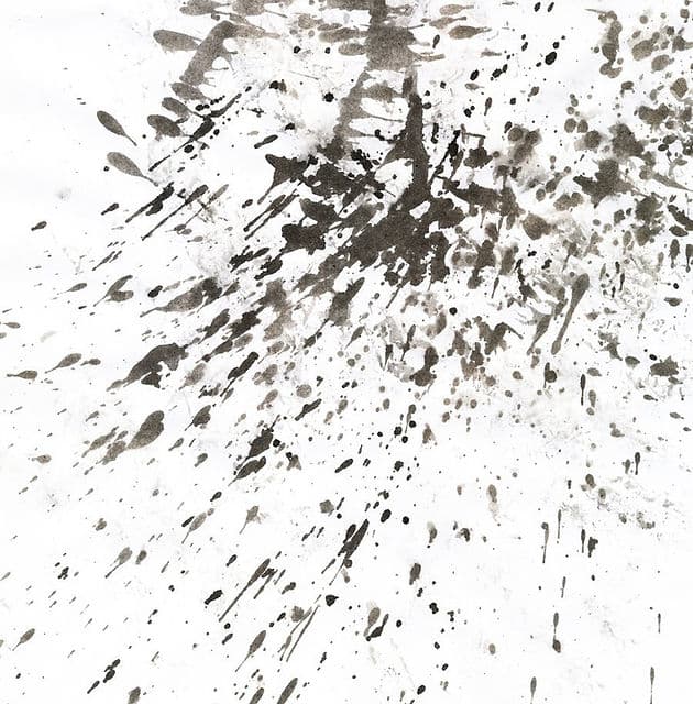 Decorative ink blot pattern